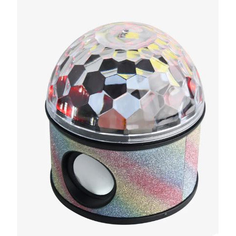 Rainbow Glitter Wireless Bluetooth Speaker Fun Light