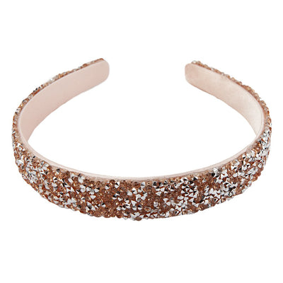 Boutique Gummy Glitter Headband Light Pink
