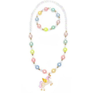 Happy-Go-Unicorn Necklace and Bracelet Set