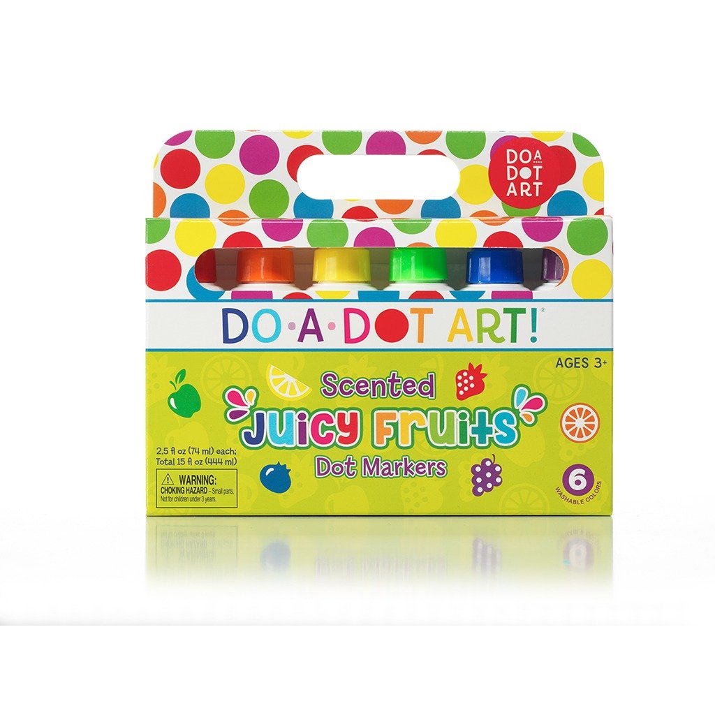 Juicy Fruits 6 Pack Scented Dot Markers