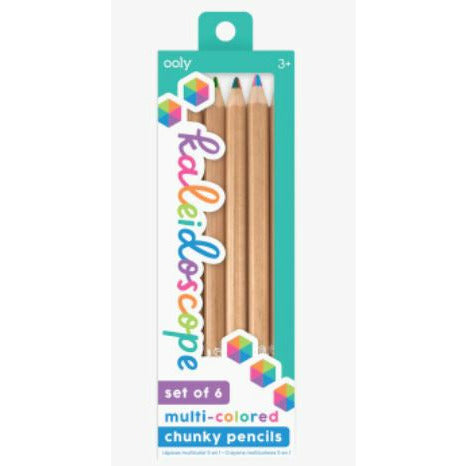 Kaleidoscope Multi Colored Pencils - Set of 6