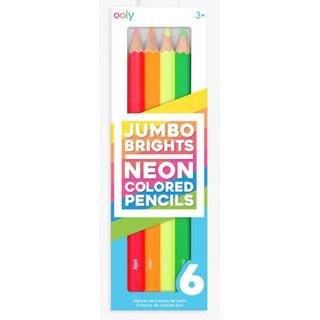 Jumbo Brights Neon Colored Pencils - Set of 6 