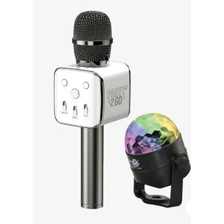 Party 2 Go Karaoke Microphone & Disco Ball Combo