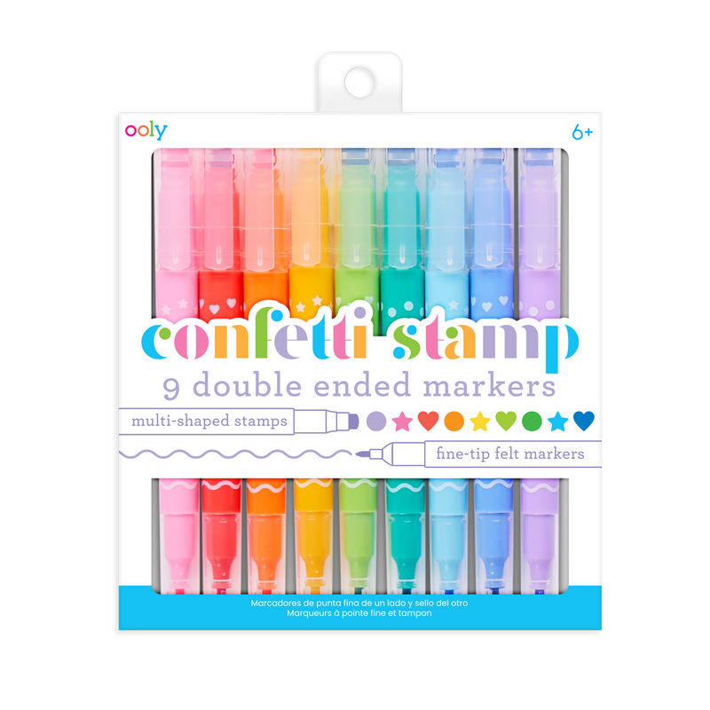 Kindness and Joy Toys  Confetti Stamp Double-Ended Markers