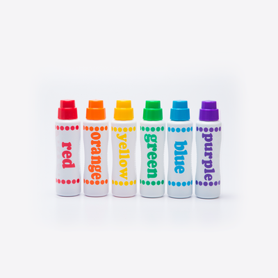 Rainbow Dot Markers - Rainbow 6-Pack