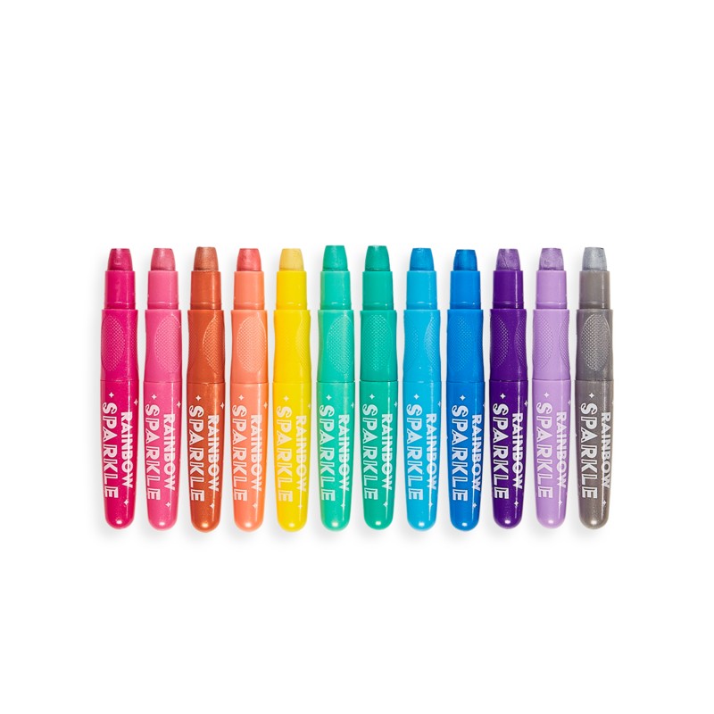 Rainbow Sparkle Metallic Gel Crayons