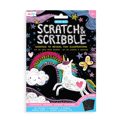 Mini Scratch & Scribble Art Kits Funtastic Friends