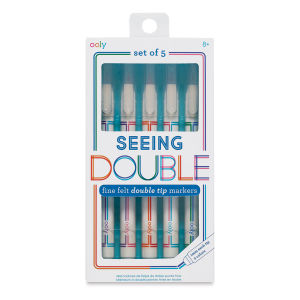 Seeing Double Fine Felt Double Tip Markers - Set of 5