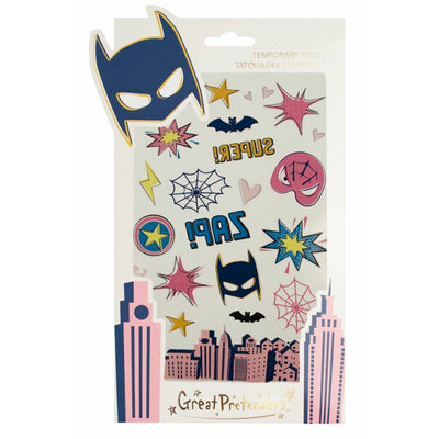 Temporary Tattoos Superhero Star