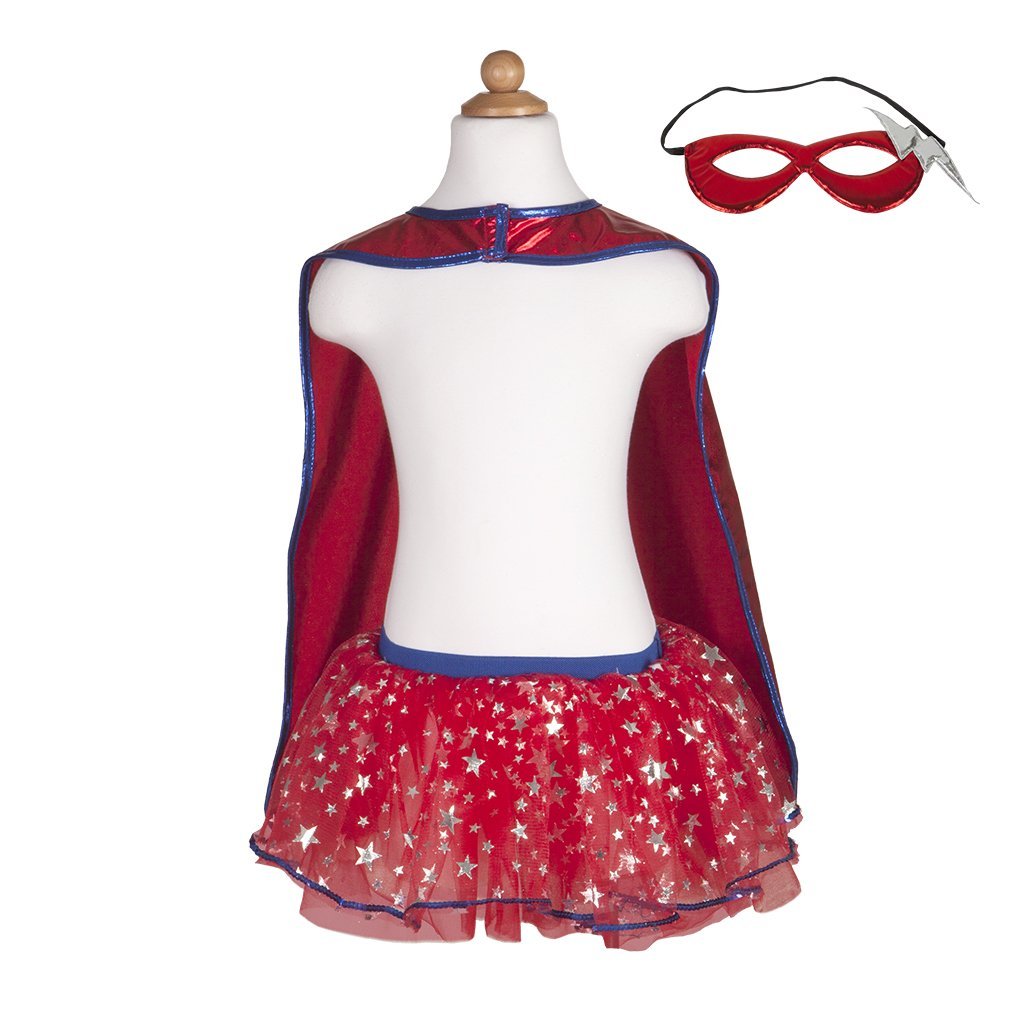 Superhero Tutu, Cape, and Mask