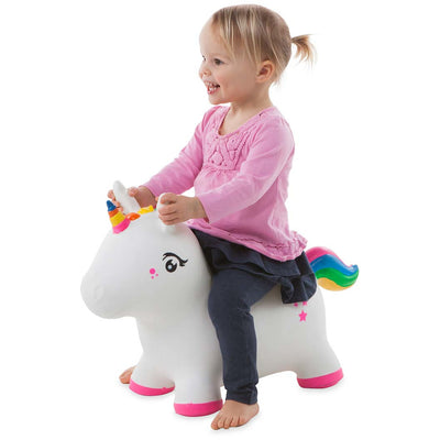 Bouncy Inflatable Animal Jump-Along Unicorn