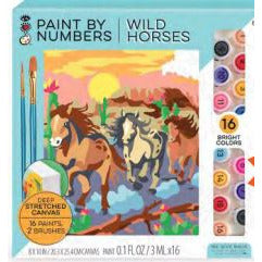 Paint By Number Wild Horses