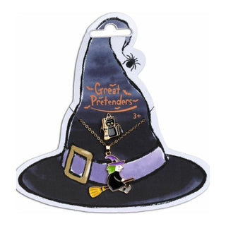 Witch Necklace w/ Black Cat Ring