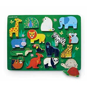 16 Piece Wooden Puzzle and Playset Cover