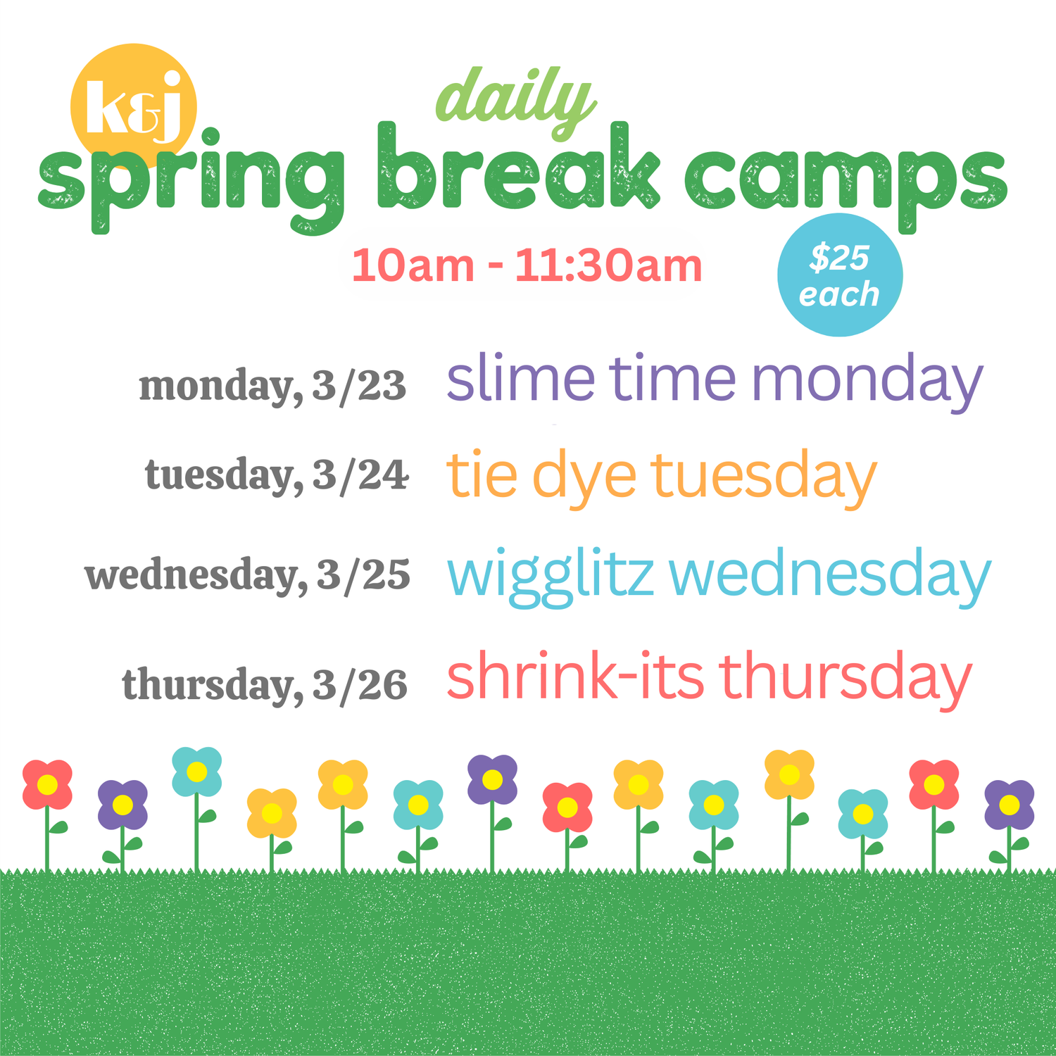 Spring Break 2026 - Daily Camps