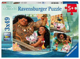 Moana Born to Voyage 3 x 49 pc Puzzle 