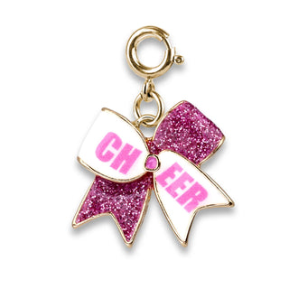 CHARM IT! Charm Gold Glitter Cheer Bow 