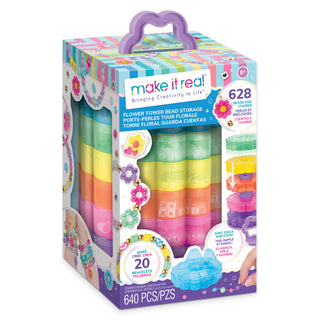 Flower Tower Bead Storage 