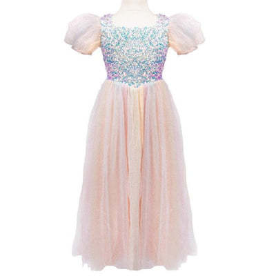 Rainbow Sherbert Sparkle Dress Size 3-4