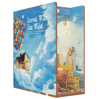 DIY Bookend Puzzle:  Travel With the Wind 