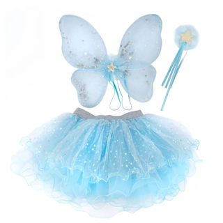Iridescent Celestrial Fairy Wings with Tutu and Wand 