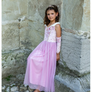 Velvety Soft Sleeping Sweetheart Princess Gown with Arm Warmers 