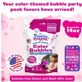 PoppinColorz Bubbles Refill - 14oz 