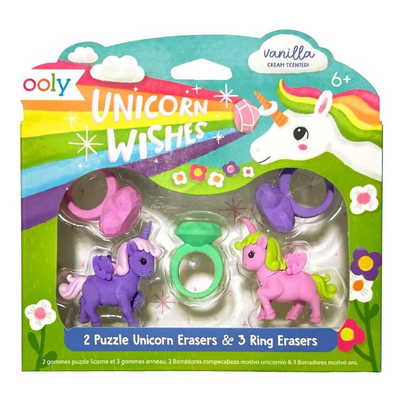 Unicorn Wishes Scented Puzzle Erasers