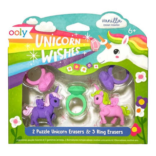 Unicorn Wishes Scented Puzzle Erasers 