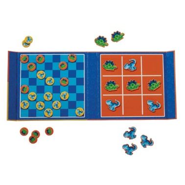 Magnetic Game TicTacToe / Checkers Dino