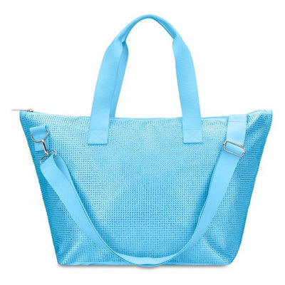 Rhinestone Overnight Bag Blue