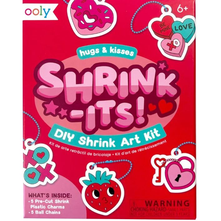 Mini Shrink-Its! DIY Shrink Art - Hugs & Kisses
