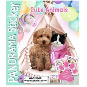 Animal Babies PANORAMA Sticker Book 