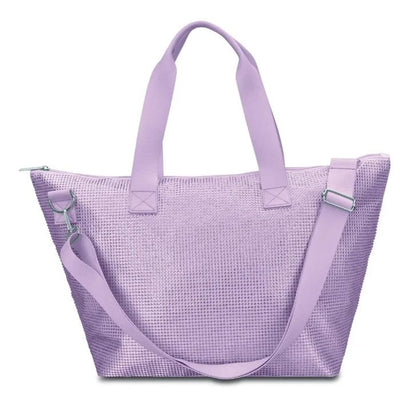 Rhinestone Overnight Bag Lavender