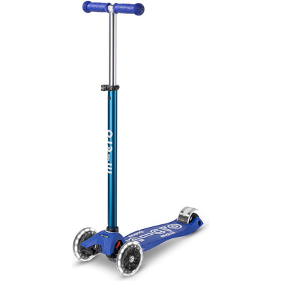 Maxi Deluxe Foldable LED Scooter Blue / White