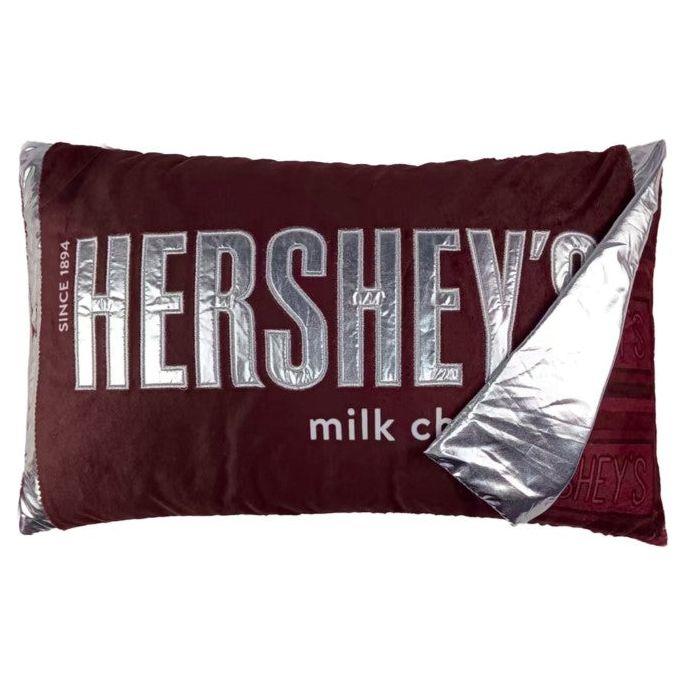 Hershey's Milk Chocolate Bar Fleece Pillow