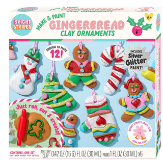 Make & Paint Gingerbread Clay Ornaments 
