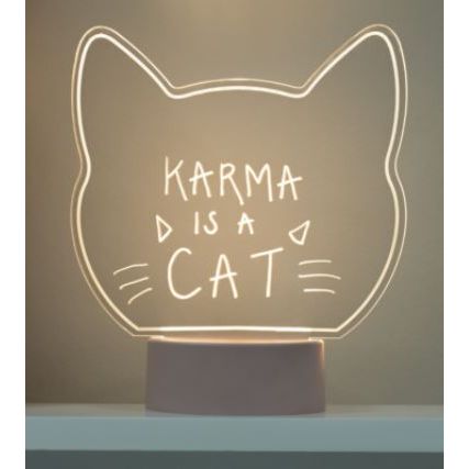 Light Up Cat Sign