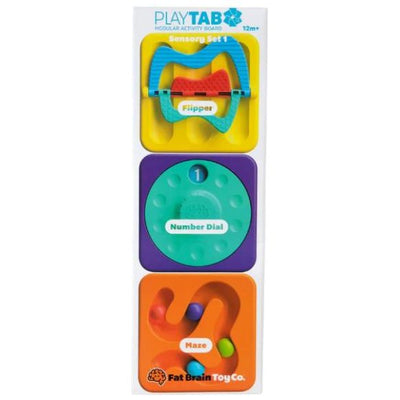 PlayTab - Set of 3 Tiles Flipper - Number Dial - Maze