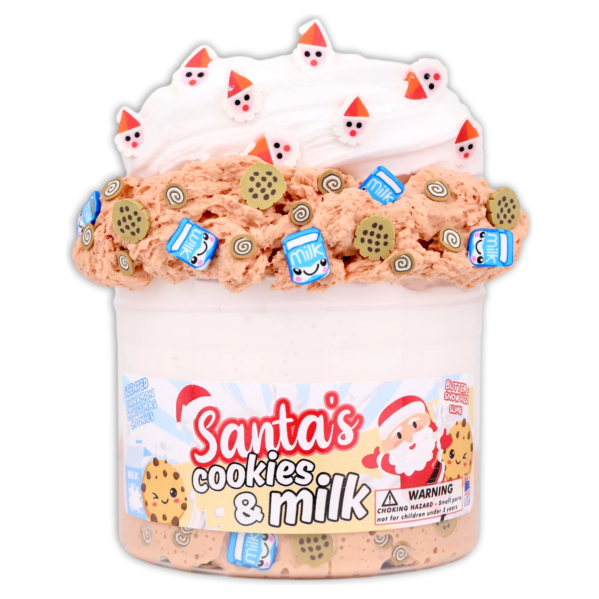 Santa's Cookies & Milk Slime