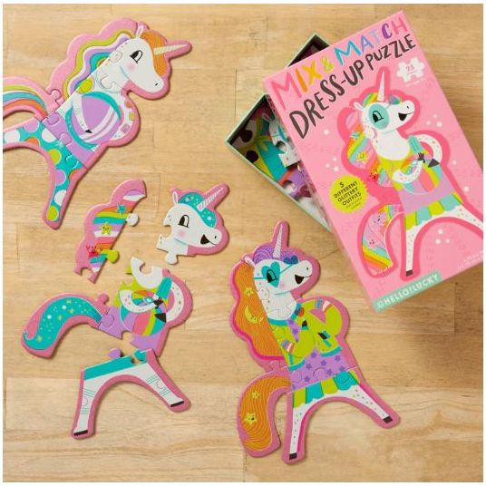 Mix & Match Dress-Up Unicorn Puzzle