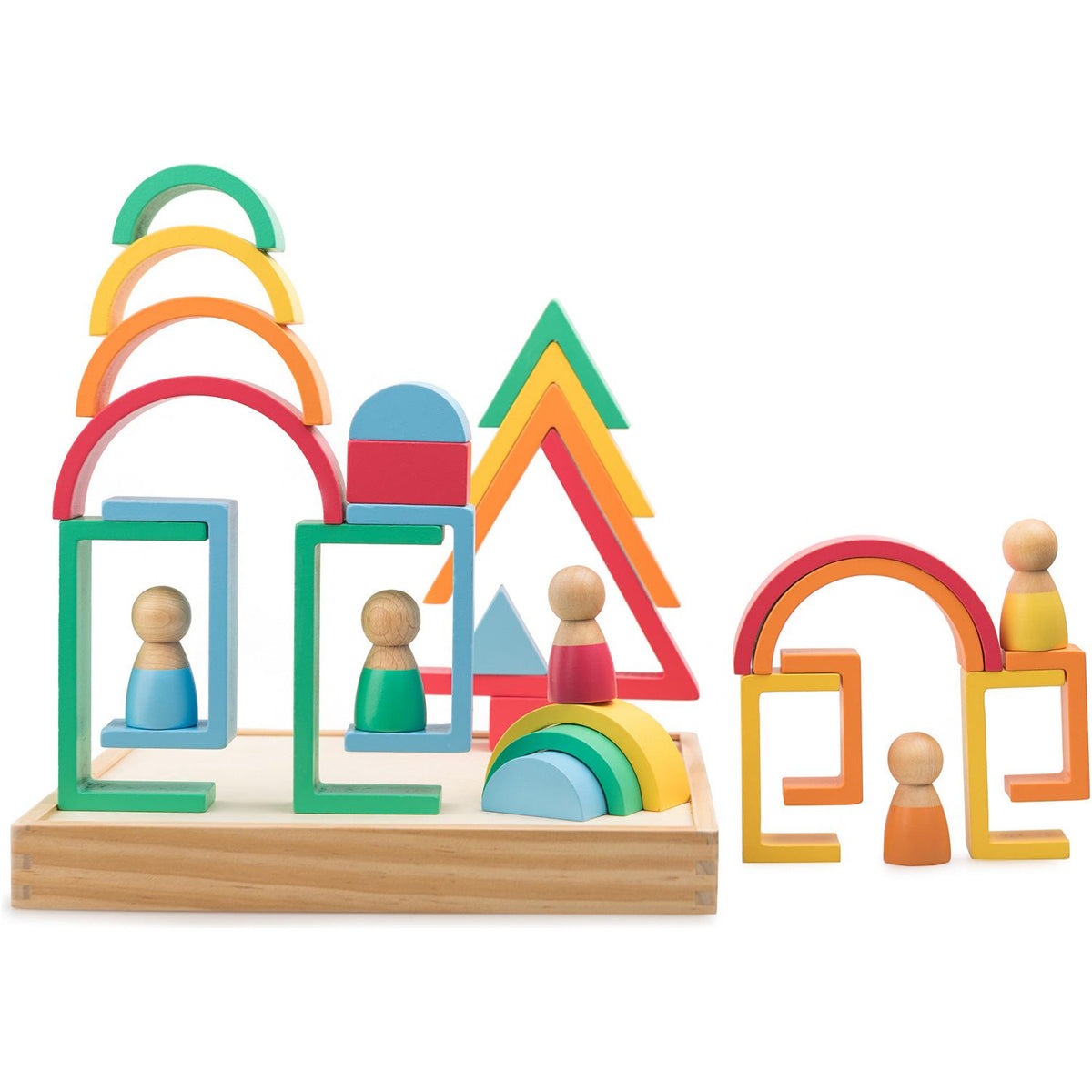 Rainbow Wooden Blocks
