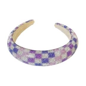 Era Check Crystal Headband