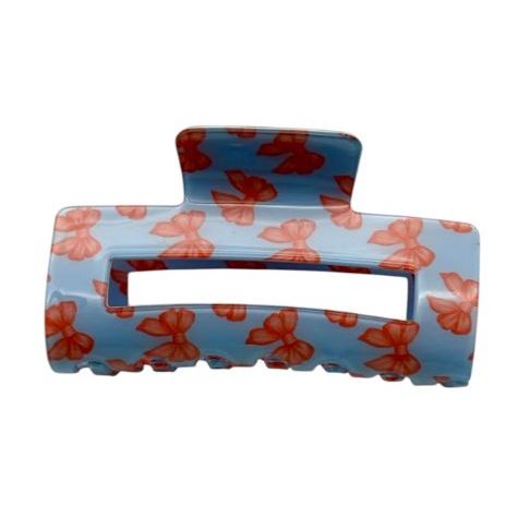 Blue Bow Hair Claw