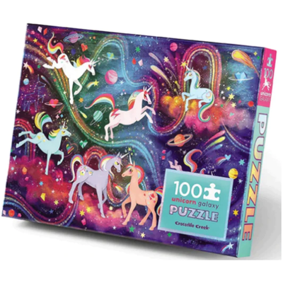 100 Piece Holographic Puzzle Unicorn Galaxy