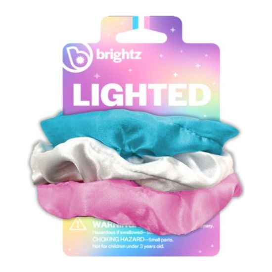 Lighted Scrunchies - Pink, Blue, White