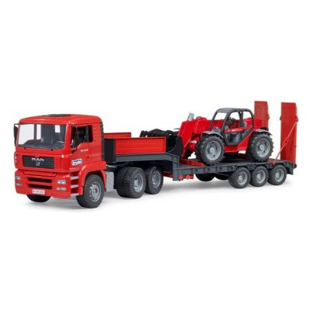 Low Loader Truck w/ Manitou Loader