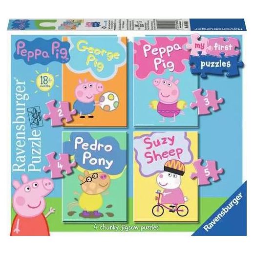 Peppa Pig 2+3+4+5 Pieces Puzzle