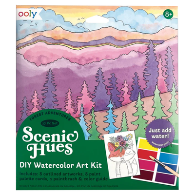 Scenic Hues DIY Watercolor Art Kit Forest Adventure