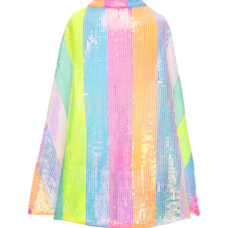 Stripy Sequins Cape 